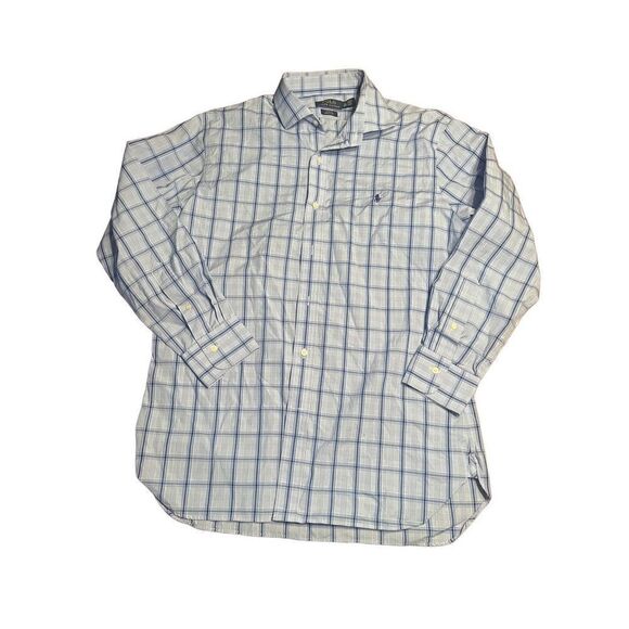 Ralph Lauren Other - Polo Ralph Lauren Mens Button Down Long Sleeve Shirt Blue Adult 16.5 32/33